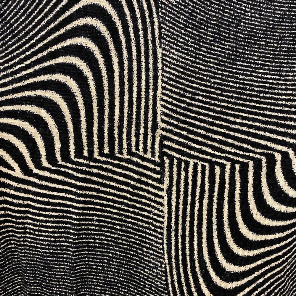 Urban Outfitters- Sleeveless Knit Dress Button-Down Zebra Print Black White- S - Picture 4 of 5